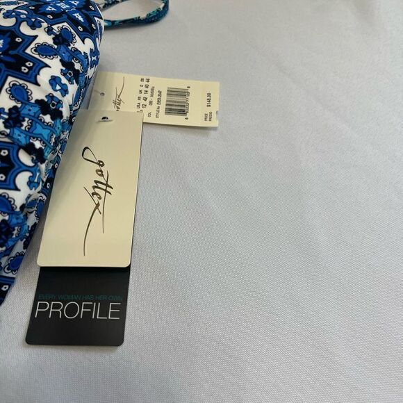 NWT Profile By Gottex Bandeau One Piece Swimdress Swimsuit Size 12 New Sold Out - Picture 4 of 10